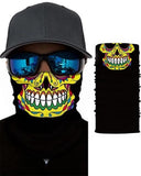 Skull Print Breathable Face Bandana Magic Scarf Headwrap Balaclava