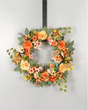 Artificial Flower Wreath Chrysanthemum Peony Garland Wreath Handmade Home Decoration For Wedding Christmas Party