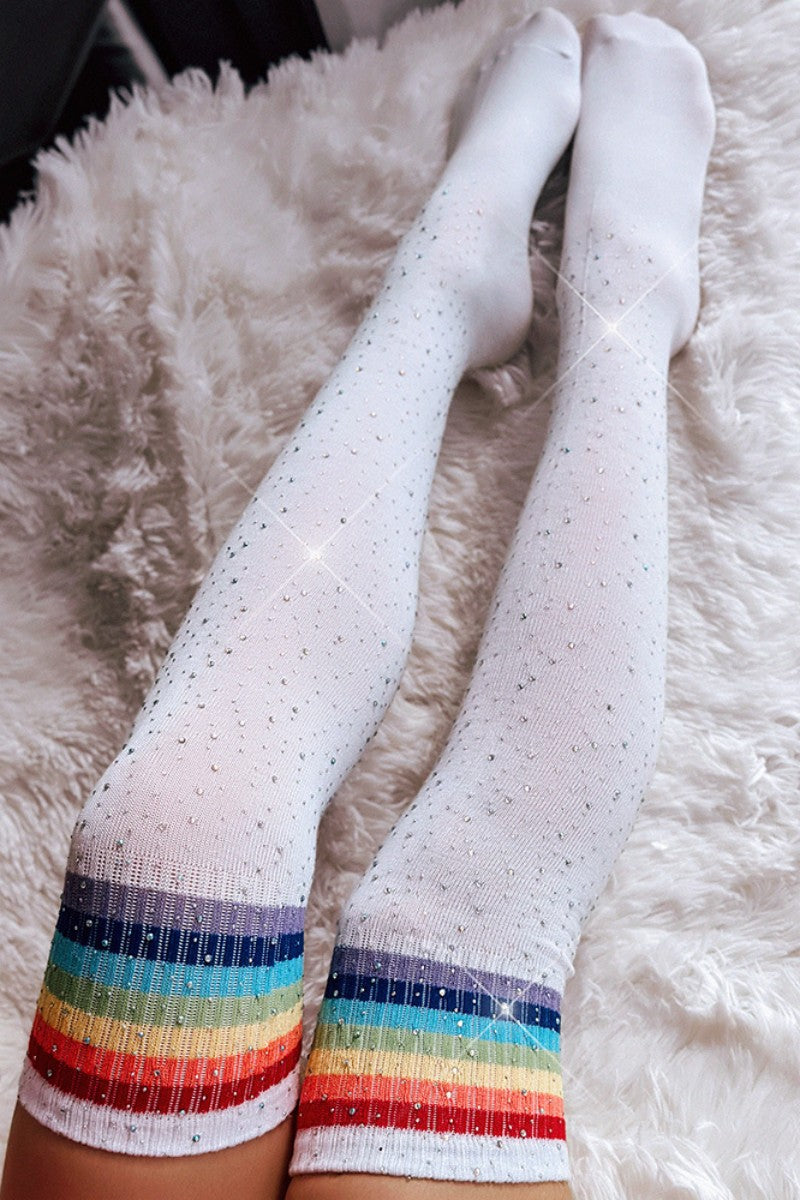 Casual Daily Striped Patchwork Hot Drill Sock