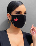 Heart / Daisy / Leaf Print Breathable Mouth Mask Washable And Reusable