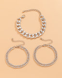 3pcs Simple Chain Bracelet