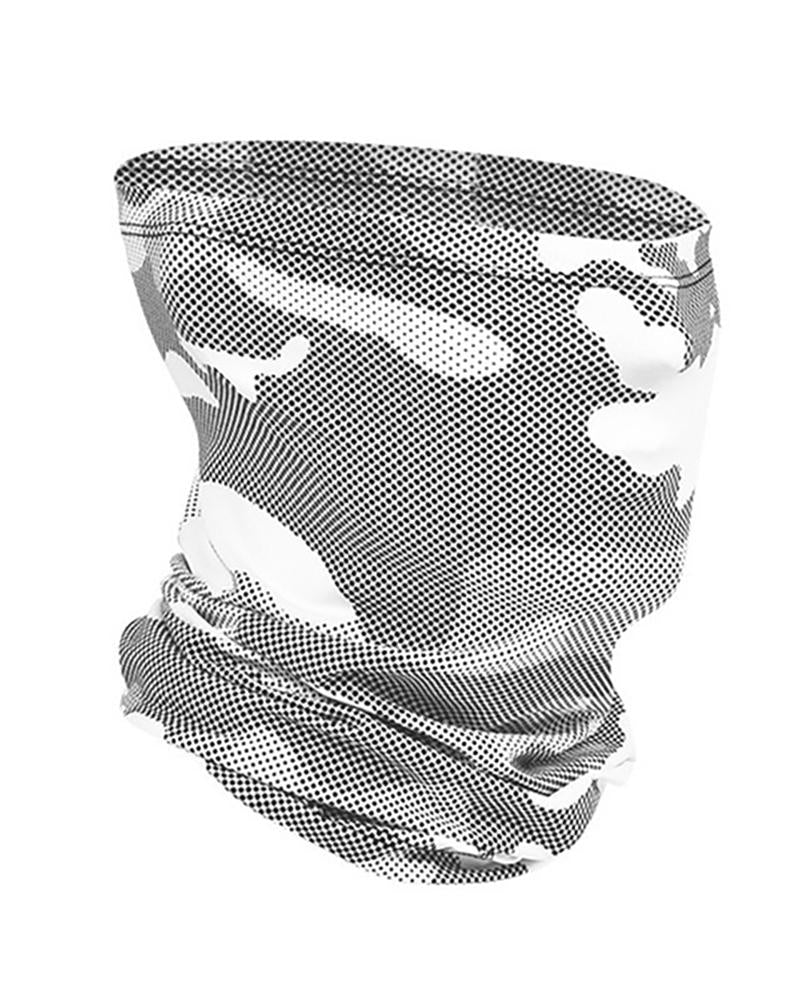 Camouflage Print Breathable Face Bandana Headwrap