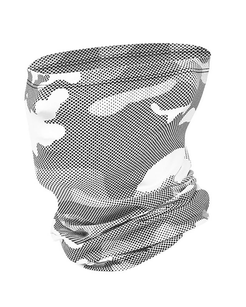 Camouflage Print Breathable Face Bandana Headwrap