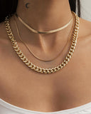 3PCS Simple Charm Chain Necklace