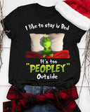 Christmas Grinches Letter Print Short Sleeve T shirt