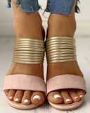 Open Toe Multi  Strap Slipper Sandals