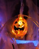 Halloween LED String Lights Battery Operated Pumpkin Bulb Light For Home Mantel Porch Garden Yard Outside Entryway Decoration