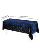Space Starry Night Tablecloth Ornament Plastic Disposable Galaxy Table Cover