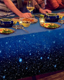 Space Starry Night Tablecloth Ornament Plastic Disposable Galaxy Table Cover