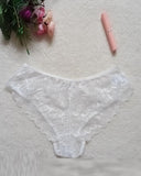 O Ring Linked Cut Out Lace Sheer Panty