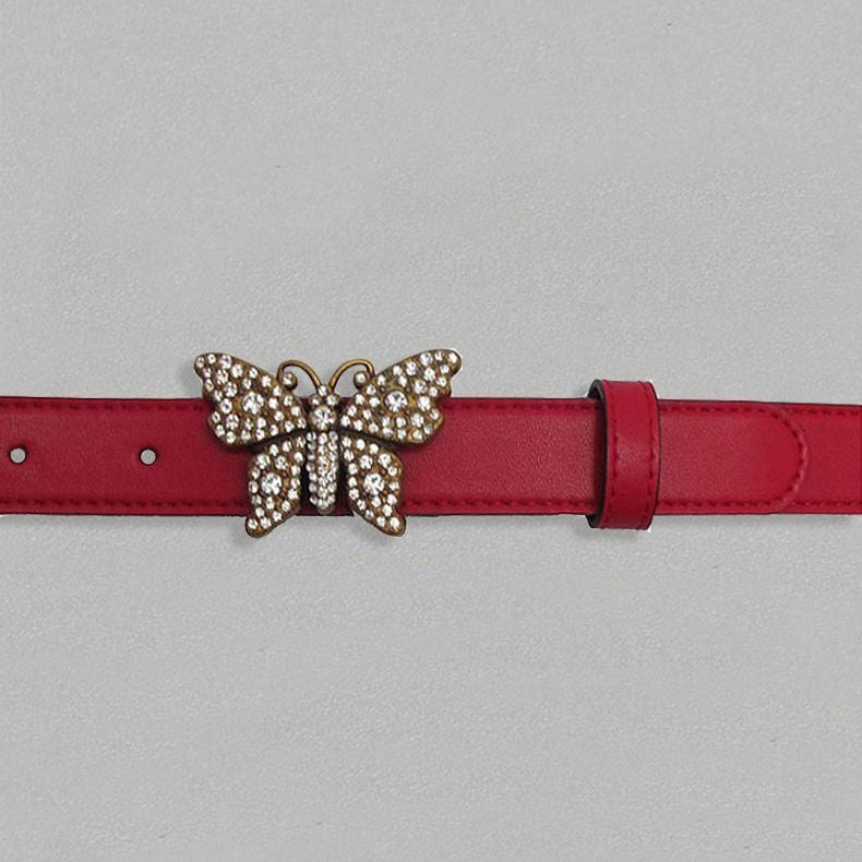 casual butterfly buckle belt