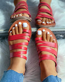 Toe Ring Multi strap Flat Sandals