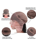 20 Inches Brazilian Virgin Human Hair Wigs Water Wave Ear to Ear Lace Frontal Wigs
