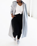 Long Sleeve Hooded Pocket Design Casual Coat