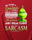 Christmas Letter Grinch Print T shirt