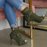 back zip peep toe stiletto heel ankle boots