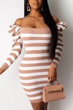 fashion stripe printing dress