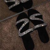 fashion rhinestones decorated platform sandals