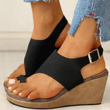 toe ring cutout slingback sandals