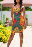 ethnic style printed dress