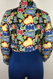 fashion bright printed cotton padded jacketonly jacket
