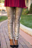 fashion slim sequins with lining trousers