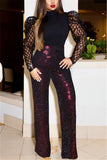 fashion sequins casual straight pants