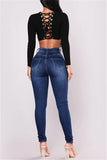 fashion slim high stretch jeans