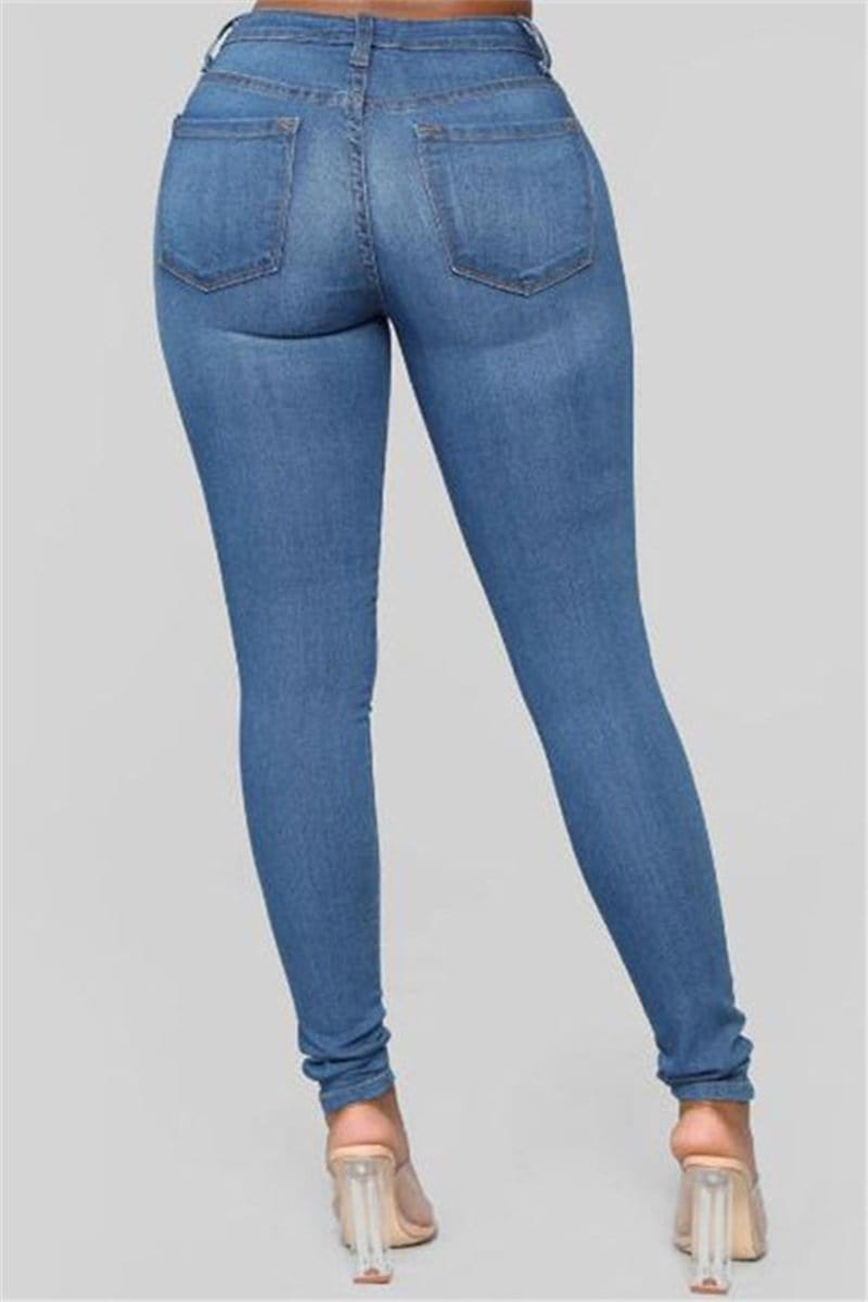 fashion slim high stretch jeans