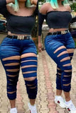 fashion sexy skinny jeans without belt