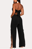 sexy backless wide leg jumpsuit