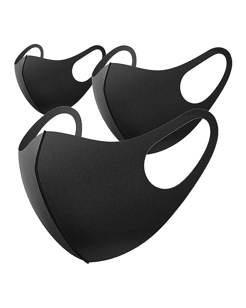 Solid Breathable Mouth Mask Washable And Reusable