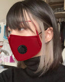 Outdoor Face Protective Ear Loop Valve Face Mask With Eyes Shield