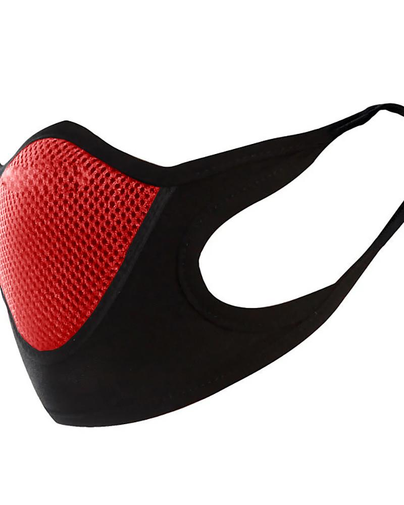 Colorblock Breathable Ear Loop Mouth Mask Washable And Reusable