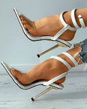 Clear Perspex Pointed Toe Stiletto Heel