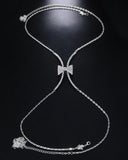 1PCS Rhinestone Bowknot Decor Body Chain