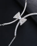 1PCS Rhinestone Bowknot Decor Body Chain