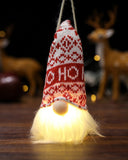 Christmas Faceless Plush Toy Faceless Christmas Doll With Lights Cute Home Ornaments
