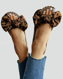Suede Bowknot Design Sandals