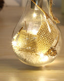 Transparent Led Lights Christmas Theme Bulb Ornaments Creative Birthday Party Supplies Christmas Tree Ornaments