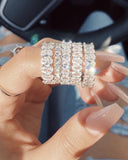 1pcs Rhinestone Decor Ring