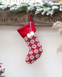 Knitted Christmas Stockings Xmas Tree Hanging Candy Gift Bag Festival Holiday Decor Ornaments