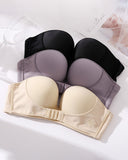 Invisible Bras Front Closure Push Up Brassiere Strapless Seamless Bralette