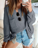 Long Sleeve Knit Casual Top