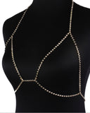 1PCS Halter Rhinestone Decor Body Chain