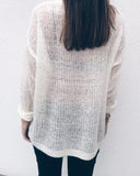 V Neck Long Sleeve Basic Sweater