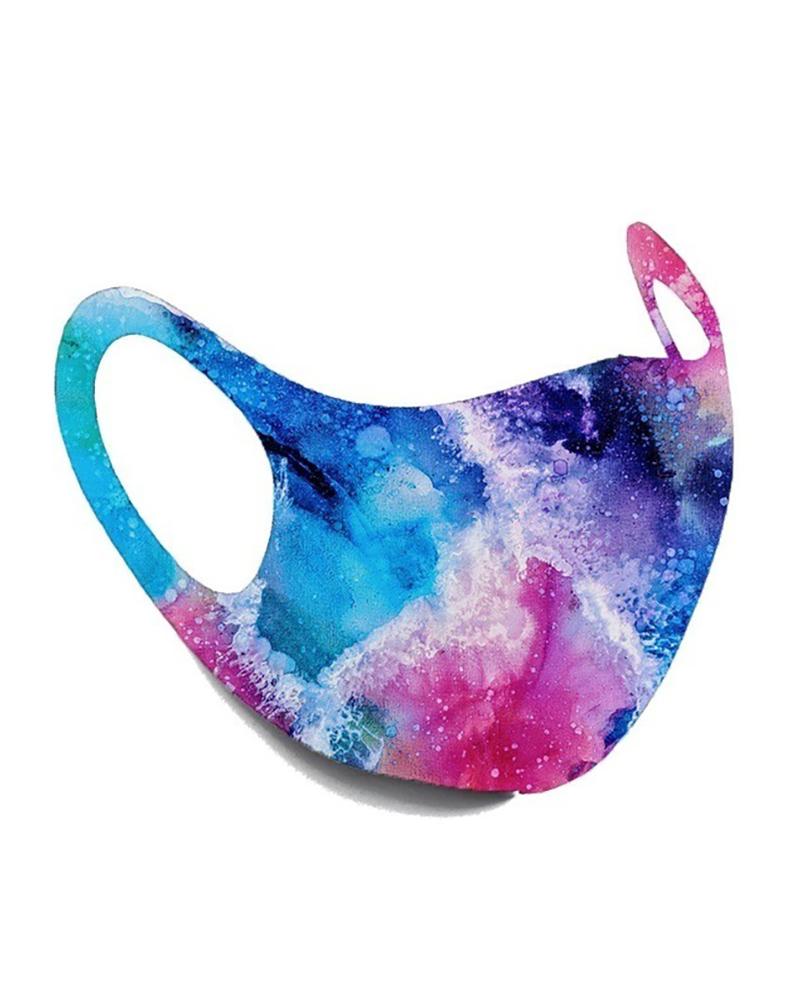 Starry Sky / Camouflage / Colorblock Breathable Face Mask