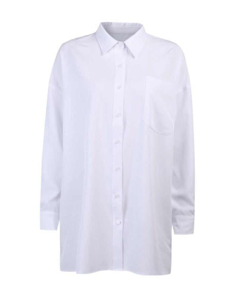 Button Design Long Sleeve Casual Shirt