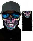 Skull Print Breathable Face Bandana Magic Scarf Headwrap Balaclava