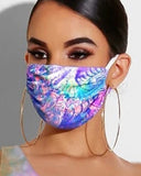 Graphic Print Breathable Mouth Mask Washable And Reusable
